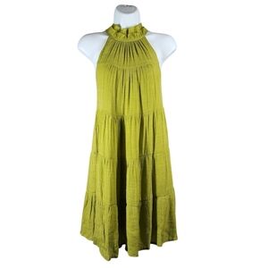 UMGEE TIERED RUFFLE NECK DRESS
